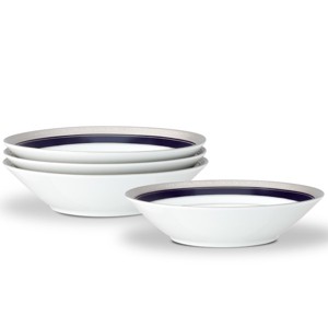 Noritake Crestwood Cobalt Platinum Set of 4 Soup Bowls - 1 of 4