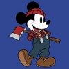 Juniors Womens Mickey & Friends Retro Lumberjack Mickey Mouse T-Shirt - 2 of 2