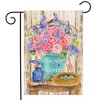 Farm Fresh Peonies Spring Garden Flag Floral 18" x 12.5" Briarwood Lane - 2 of 4