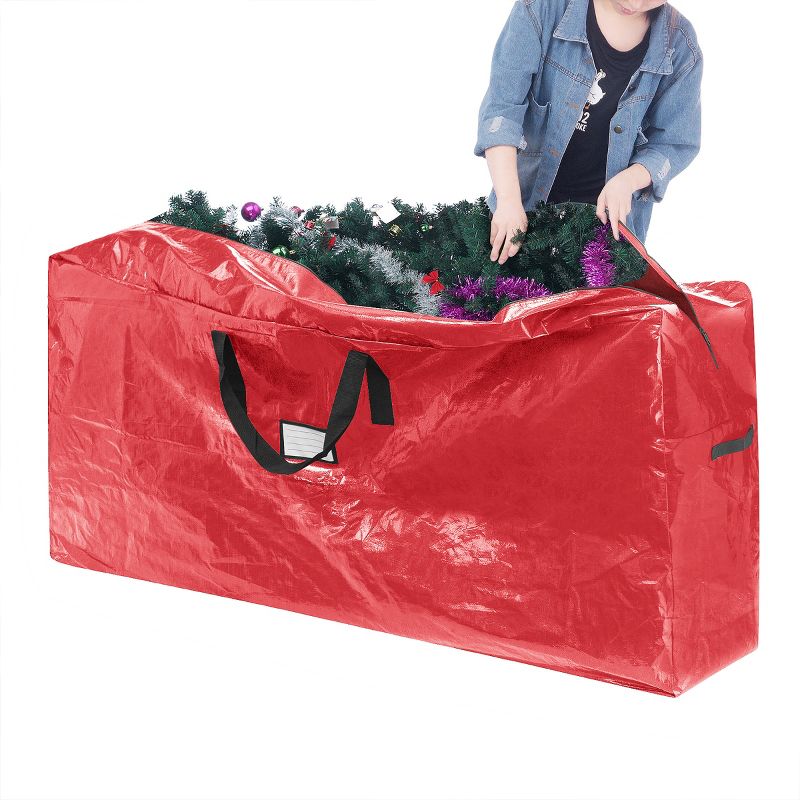 Hastings Home Storage Bag Set - Zippered Totes for Artificial Trees and 30-Inch Holiday Wreaths, 4 of 9