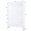 PAGED Leaf-Shaped Fence Privacy Screen for Deck Balcony Patio, Outdoor Privacy Screen Freestanding for Outside Lawn Garden, Patio Privacy Screen - 2 of 4