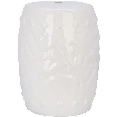 Panthea Garden Stool - Ivory - Safavieh : Target