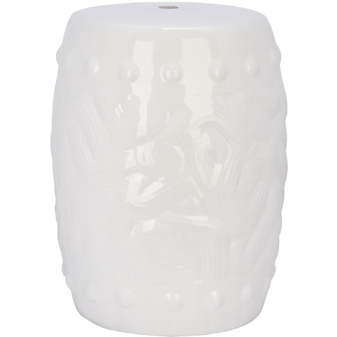 White garden best sale stool ceramic