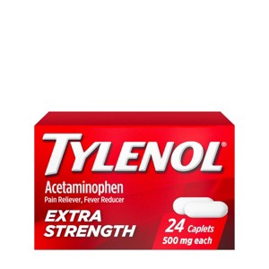 Tylenol Extra Strength Pain Reliever and Fever Reducer Caplets - Acetaminophen - 1 of 4
