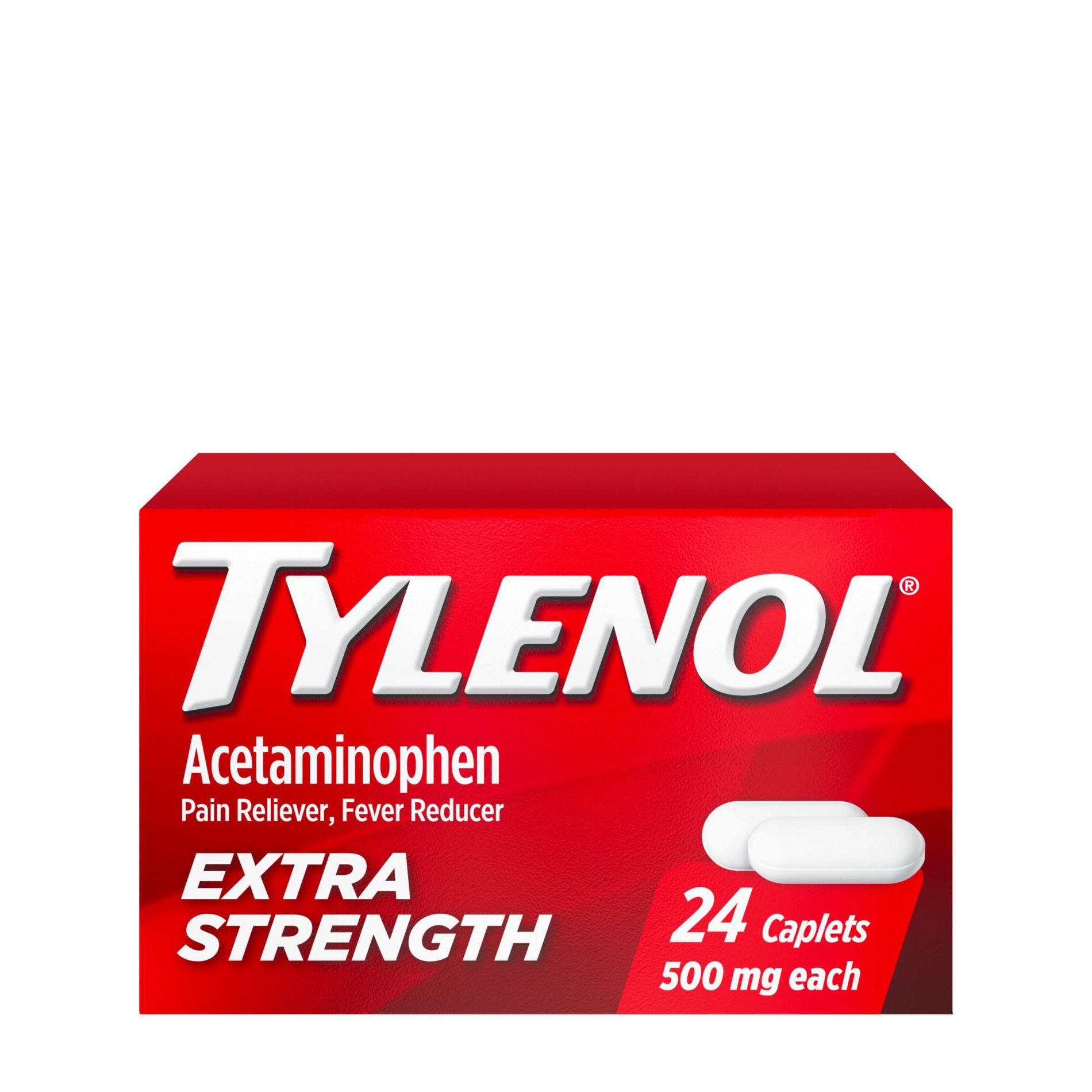 Tylenol Extra Strength Pain Reliever and Fever Reducer Caplets - Acetaminophen - 24ct