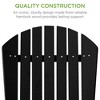 Best Choice Products Folding Adirondack Chair Outdoor, Wooden Accent Lounge Furniture w/ 350lb Capacity - 4 of 4