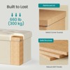 Storage Ottoman Bench, 15 x 43 x 15 Inches, End of Bed Bench, Storage Chest, for Living Room, Bedroom, Entryway - 3 of 4