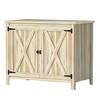 Outsunny Wood Outdoor Storage Cabinet, Compact Garden Shed Potting Shed with Shelf and Double Doors - 4 of 4