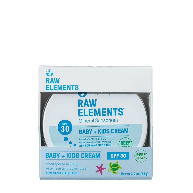 Raw Elements Baby + Kids Mineral Sunscreen Tin - SPF 30+ - 3oz, 4 of 16