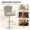 Tangkula 4 PCS Dutch Velvet Bar Stool w/ Footrest Electroplated Metal Base & Anti-Slip Ring - 3 of 4