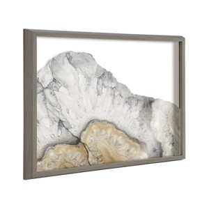 Kate and Laurel Blake Elements of Old II Framed Printed Glass by Emiko and Mark Franzen of F2Images, 18x24, Gray - 1 of 4