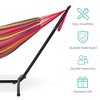 Best Choice Products 2-Person Brazilian-Style Cotton Double Hammock with Stand Set w/ Carrying Bag - 4 of 4