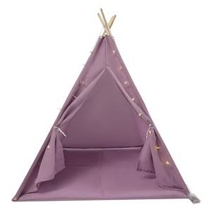 YIYIBYUS Tent for Kids, Play Tent with Padded Mat & Star Lights, Foldable Indoor Play Tent for Girls & Boys - 1 of 4