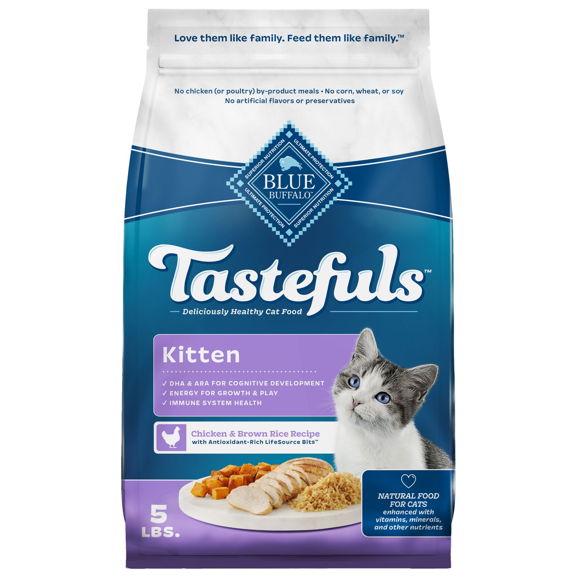 Blue Buffalo Tastefuls with Chicken Natural Kitten Dry Cat Food