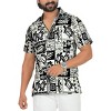 LA LEELA Men's Hawaiian Shirts Short Sleeve Button Down Shirt Mens Casual Shirts Holiday Tropical Beach Summer Party Shirts Funny - 2 of 4
