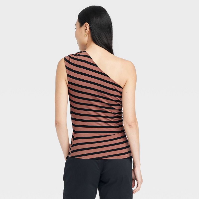  Women's Slim Fit One Shoulder Tank Top - A New Day™, 3 of 5
