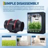 6 Inch Inline Duct Fan, 312 CFM Ventilation Exhaust Fan Quiet AC-Motor Inline Fan for Cooling Booster, Grow Tents, Hydroponics, Black and Red - 2 of 4