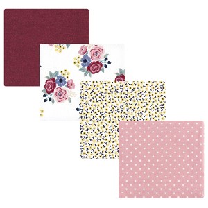 Luvable Friends Hudson Baby Flannel Receiving Blankets 4pk - 1 of 2