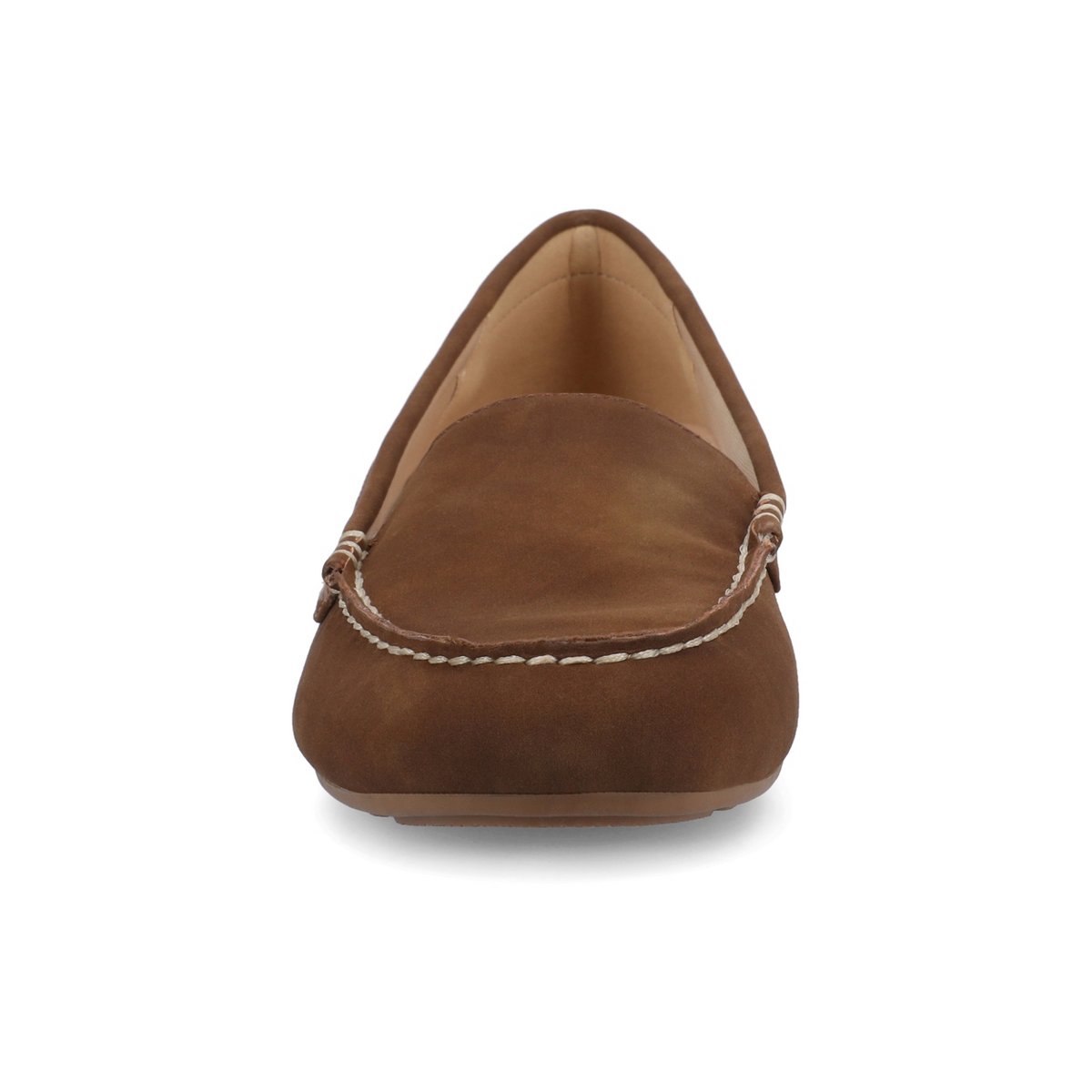Женские туфли Journee Collection Journee Women's Oreta Medium and Wide Width Driving Loafer, Tan 12 — фото 6