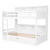 Whisen Twin Size Bunk Bed with Built-in Shelves Beside both Upper and Down Bed and Storage Drawer - 4 of 4
