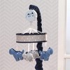 Lambs & Ivy Baby Dino Blue/Gray Dinosaur Musical Baby Crib Mobile Soother Toy - 4 of 4