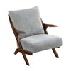 PAGED Chenille Accent Chairs,Arm Chair with Reversible Back,Comfy Chairs for Living Room,Bedroom - 2 of 4