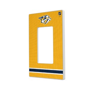 NHL Western Conference Teams Stripe Hidden-Screw Light Switch Plate for Single Rocker - 1 of 4