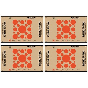Morrell Yellow Jacket MOD Pro Redding NFAA Bullseyes Wrap with Grommets and Hook and Loop Attachment for Archery Target, 4 Pack, White/Tan - 1 of 4