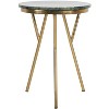 Coletta Marble Accent Table - Dark Green/Brass - Safavieh - 4 of 4