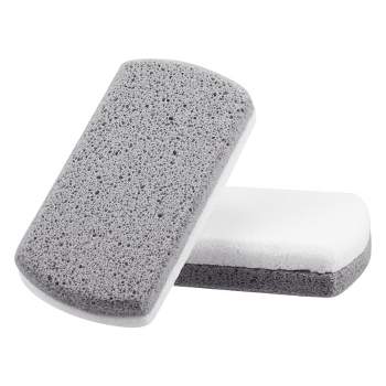 ZenToes Pedicure Pumice Stones Double Sided Fine/Coarse Callus Remover Blocks 2 Count (Gray)