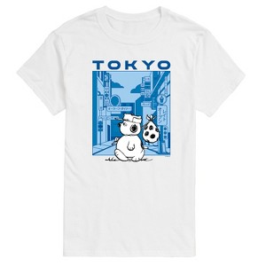 Men's - Peanuts - Olaf Tokyo Street Short Sleeve Graphic T-Shirt - 1 of 4