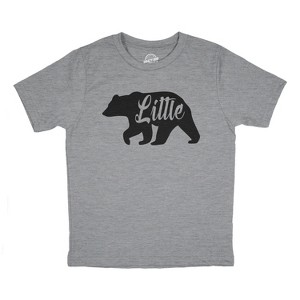 Toddler Little Bear Cute Gift for Children Funny Graphic Novelty Family T shirt - Crazy Dog Toddler T Shirt - 1 of 4