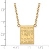 Black Bow Jewelry 10k Yellow Gold Mississippi Rebels NCAA Necklace 18 Inch - 2 of 4