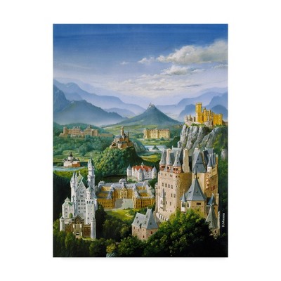 18" x 24" German Castles by Harro Maass - Trademark Fine Art