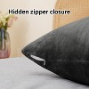 LISM 20x26 Inches Flannel Pillowcases with Zipper,Cozy Fuzzy Velvet Standard Pillow Shams Set of 2 - 4 of 4