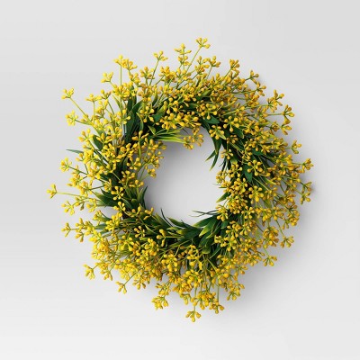 Yellow Seeded Mini Wreath - Room Essentials™