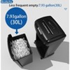 DOMETOUR Large Capacity Heavy Duty Document Shredder 19-Sheet Cross-Cut Paper/Credit Card Shredder with 7.93 Gallon Pullout Wastebasket & 4 Castor - 2 of 4