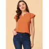 INSPIRE CHIC Women's Work Business Casual Plain Cap Sleeve Blouse - 2 of 4