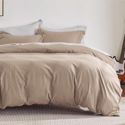 3 pieces Duvet Cover Soft Double Brushed Bedding Set for Kids & Adults Zipper Closure