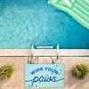 Stupell Industries Wipe Your Paws on Blue Printed Outdoor Door Mat, design by Lil' Rue, 18"x30" - 4 of 4