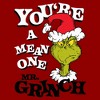 Dr. Seuss Christmas The Grinch You're a Mean One Portrait T-Shirt Target