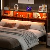 Aheaplus Upholstered Headboard with Storage Bags - 3 of 3