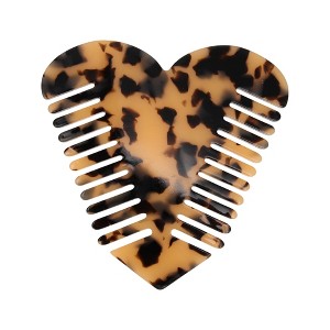Unique Bargains Heart-shaped Hair Comb 1 Pc - 1 of 4