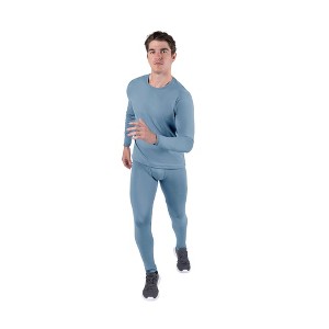 Kickoff Thermal Underwear for Men Long Johns for Men Thermal Top Bottom Fleece Lined Base Layer Set Moisture-Wicking Pajamas Cold Weather - 1 of 4