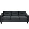 CAVINAS Sofa Couch Modern Velvet Upholstered Sofa Couch with Solid Wood Legs - 2 of 4