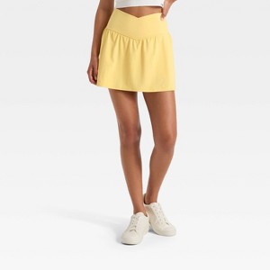 Women's High-Rise Crossover Waistband Skort - JoyLab™ - 1 of 4