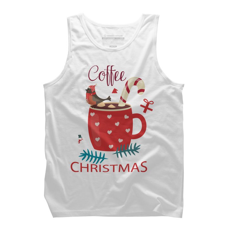 Men's Design By Humans Merry Christmas Treasure box By funkprints Tank Top, 1 of 4