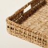 Natural Woven Rectangular Tray with Handles - Hearth & Hand™ with Magnolia: Artisanal, Farmhouse Style, Indoor/Outdoor Use - 4 of 4