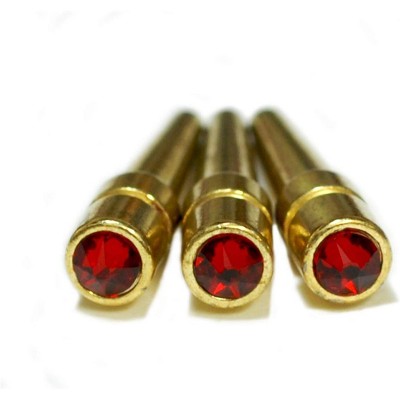 WE Games Brass Cribbage Pegs with Swarovski Austrian Crystals - Set of 3