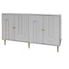 Maliang 59.8 x 15.7 x 33.7" Lacquered 4 Door Wooden Cabinet, Storage Cabinet, for Living Room, Entryway, Office - 2 of 4